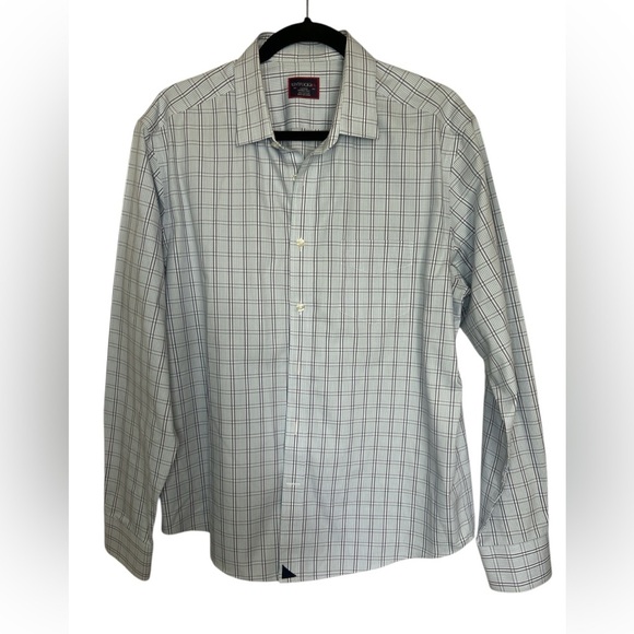UNTUCKit Blue Dress Shirt Classic Checkered Design - Picture 1 of 7